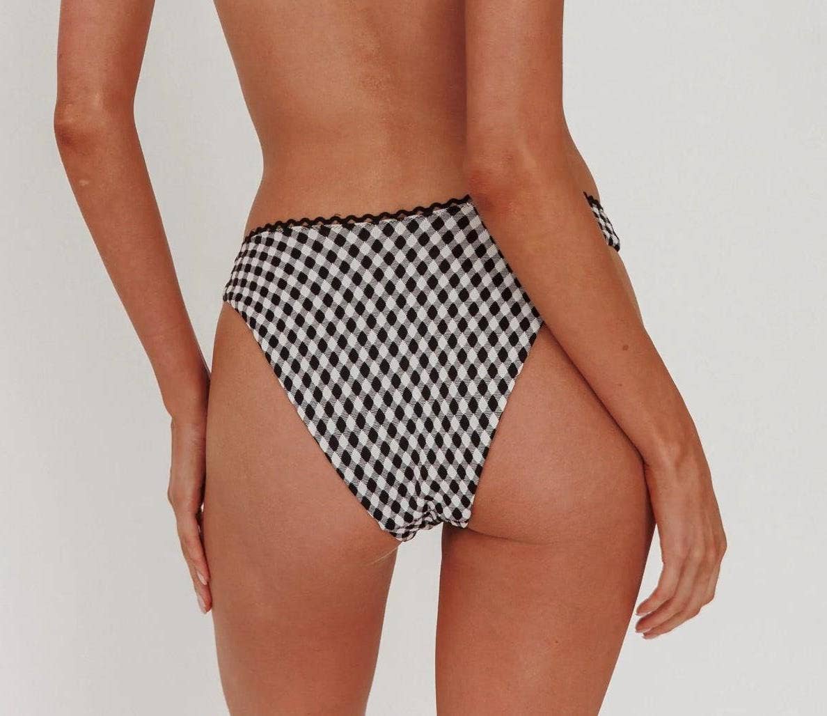 GINGHAM TWO PIECE BIKINI SET ( Pre Order)